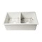 Alfi Brand White 32 inch x 19 inch Double Bowl Fireclay Undermount / Drop In Fireclay Kitchen Sink ABF3219DUD-W - alternate 6